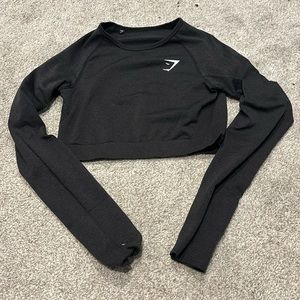 Gymshark Black Crop Top